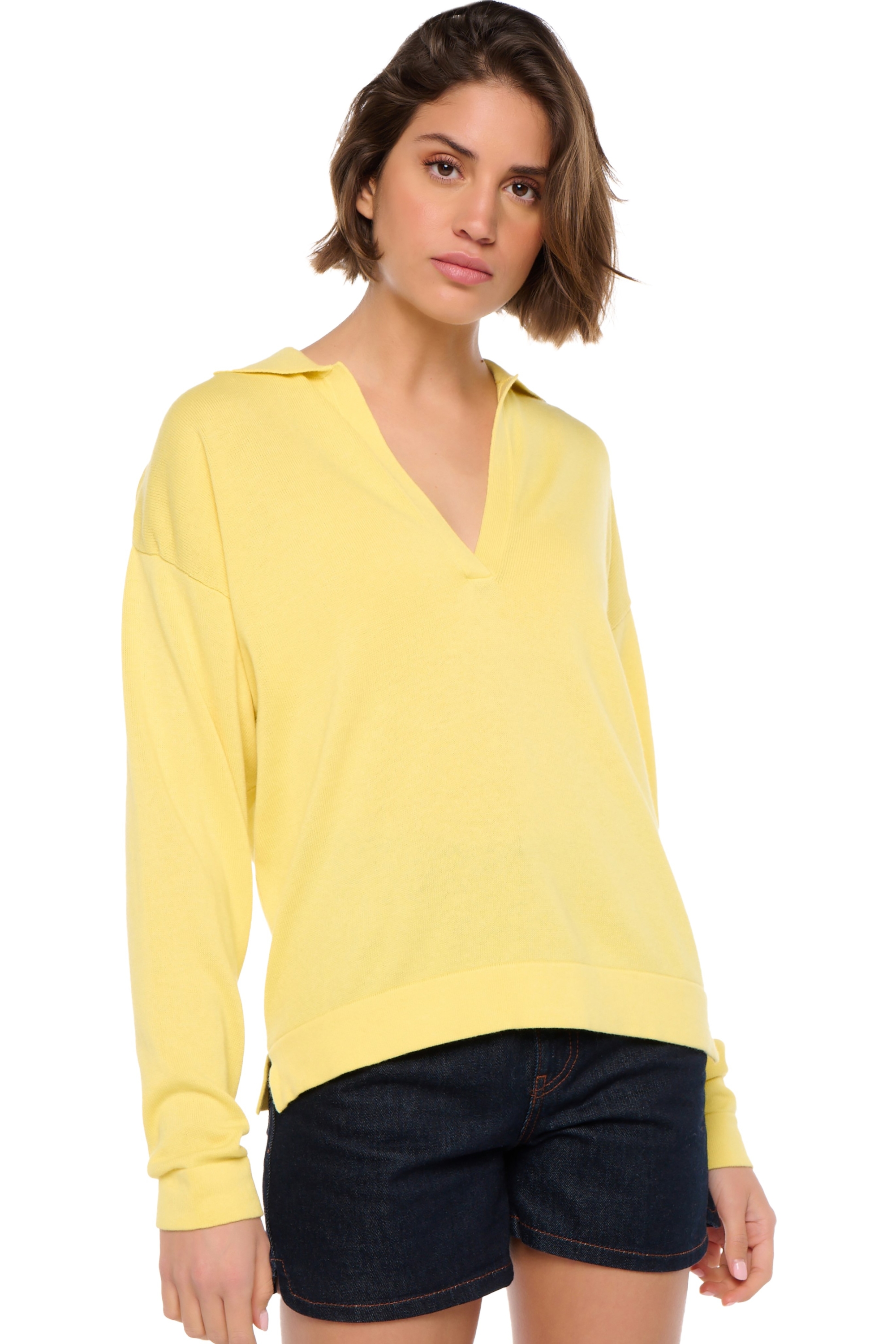 Cashmere & Cotton ladies cashmere cotton solene granita s